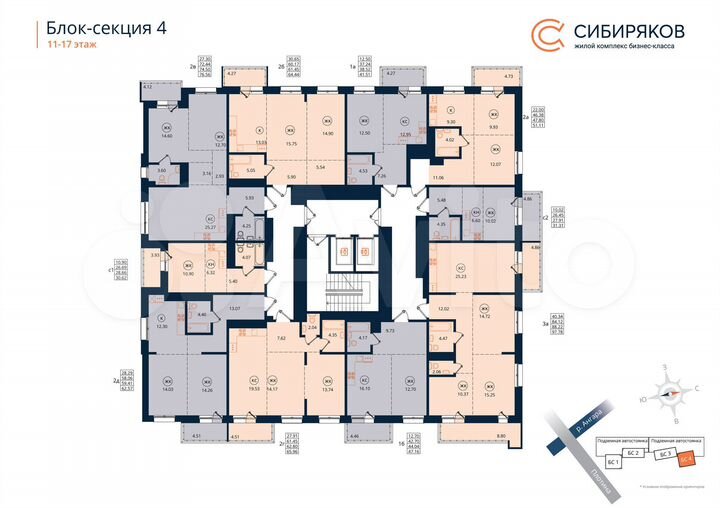 Квартира-студия, 31,3 м², 17/18 эт.