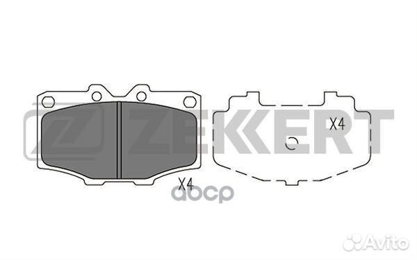 Колодки торм. диск. передн. Toyota 4Runner (N60