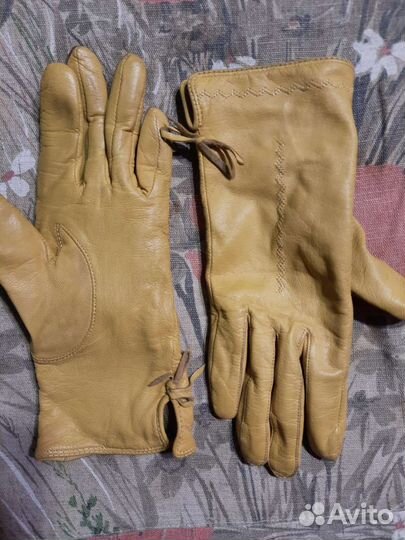 Перчатки кожаные