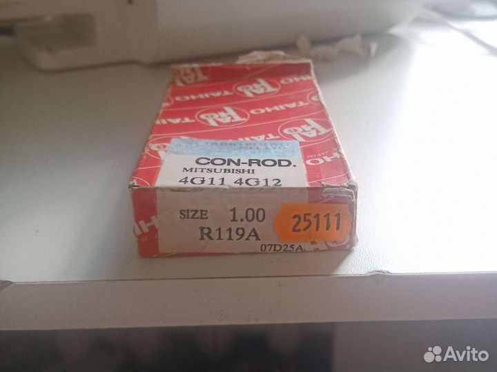 Вкладыши для mitsubishi 4G11,4G13, 4G15