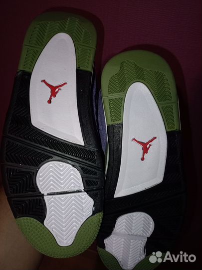 Кроссовки Jordan 4 фиолетовые Найк Аир Джордан