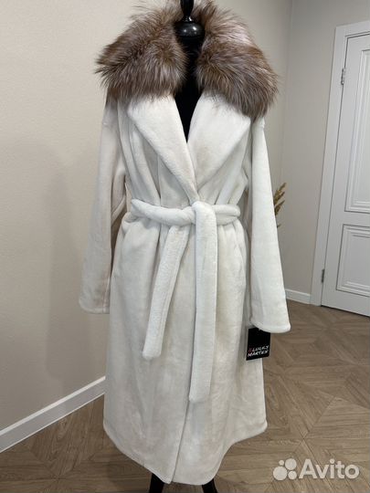 Шуба Эко мех и лиса