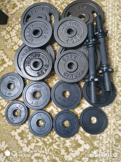 Гантели разборные Торнео 29 кг