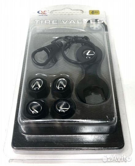 Колпачки на ниппеля - Lexus (с ключом/разные цвета