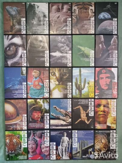 DVD коллекция документальных фильмов BBC