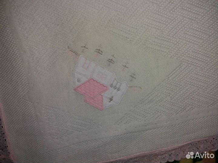 Шикарный белоснежный плед