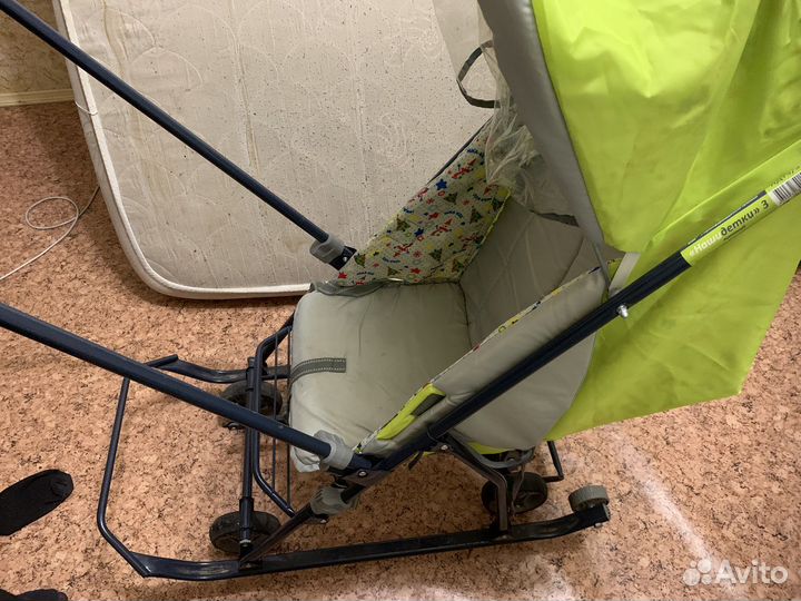 Детские санки коляска