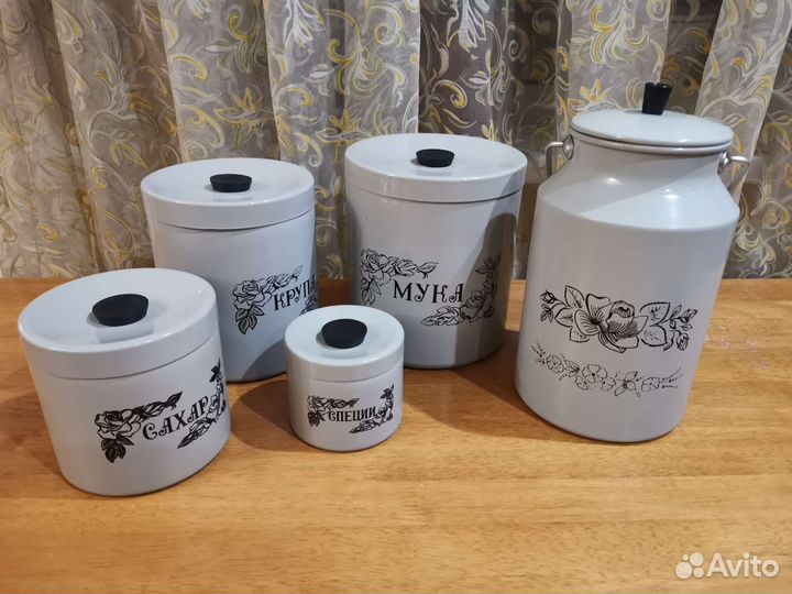 Набор для сыпучих продуктов, бидон