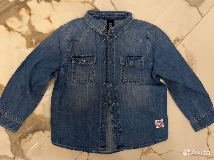 Джинсовая рубашка hm