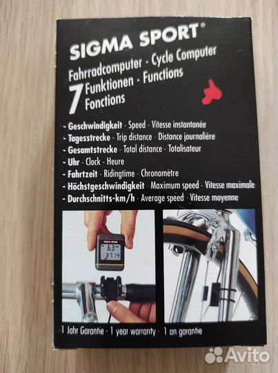 Велокомпьютер sigma Sport 7000, Германия