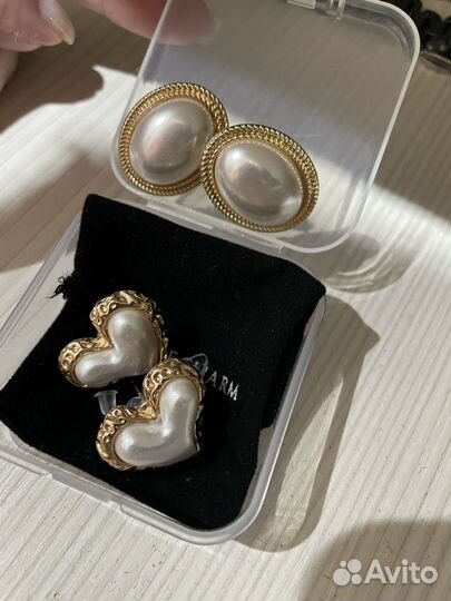 Серьги и брошь