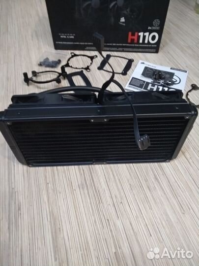 Сжо corsair h110 жидкостное водное охлаждение для