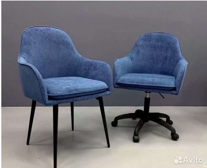 Мягкий стул / новый / велюр