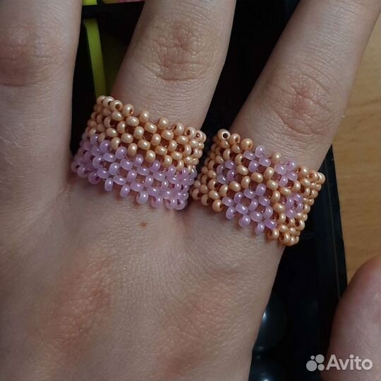Кольцо из бисера
