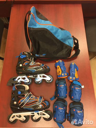 Детские ролики, защита и сумка для роликов