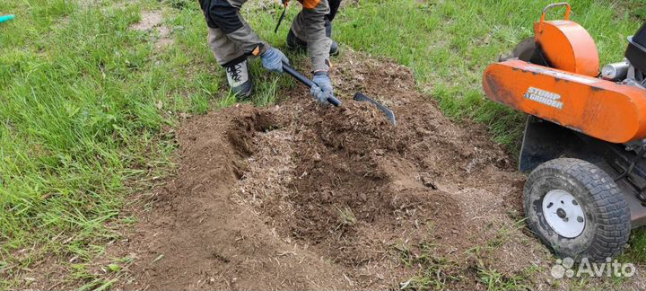 Измельчение пней,корчевание,удаление пней