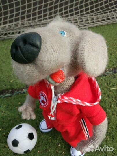 Собака вязаная