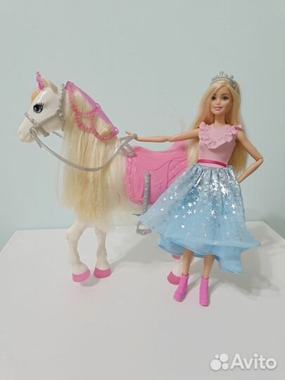 Кукла Барби с музыкальной лошадью