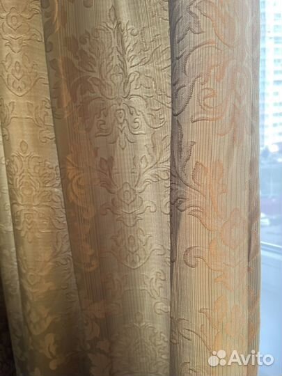 Шторы 4 штуки жаккард 2 метра