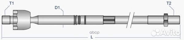 Тяга рул внутр л/пр BMW 5 (E60 E61) 6(E63 E64)