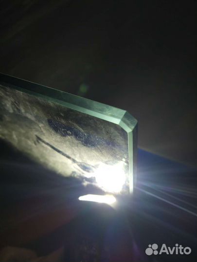 Стеклянные закалённый полки с кромкой