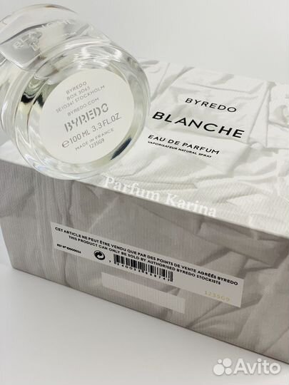 Духи byredo “blanche” Байредо «Бланш» 100мл