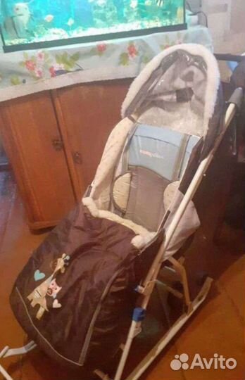 Детские санки коляска