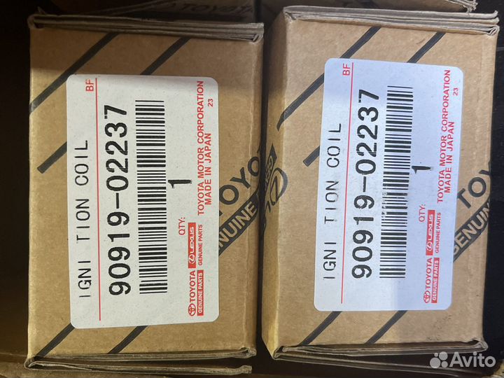 Катушки зажигания на тойоту