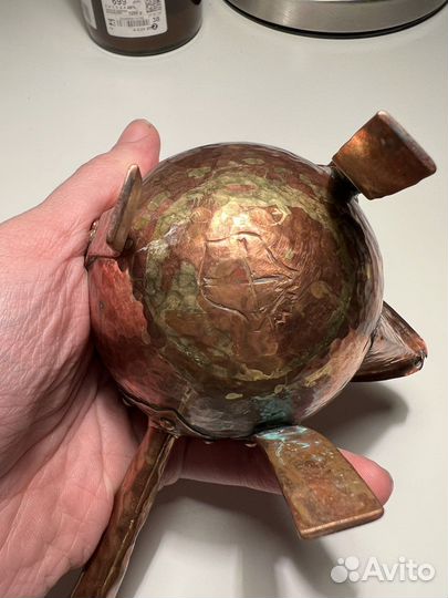 Молочник сливочник медный