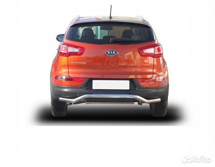 Защита заднего бампера Kia sportage (2010)