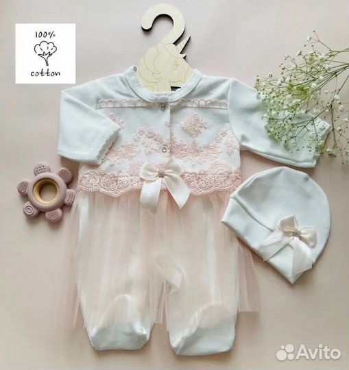 Платье на выписку для девочки