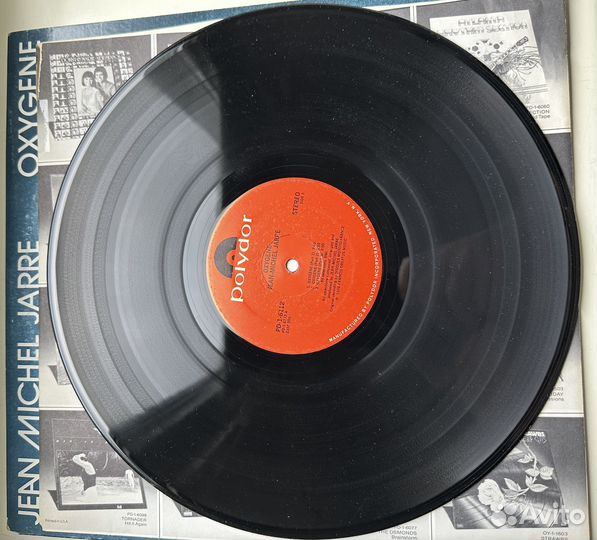 Пластинка Jean Michel Jarre Oxygene Polydor USA