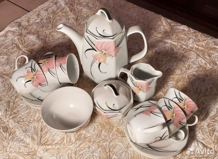 Сервиз чайный 6 персон форфор Германия Бавария