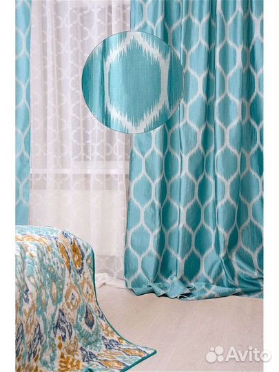 2 Шторы готовые200x280 см+2подушки, новые