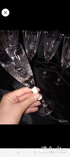 Фужеры, стопка, рюмки хрусталь СССР