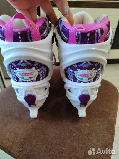 Р. 30-35 коньки раздвижные детские Roser