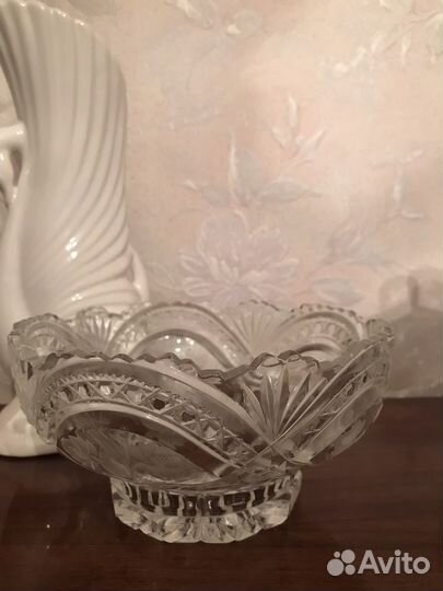 Хрустальная конфетница/ ваза