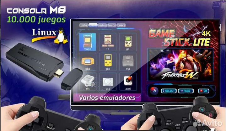 Игровая приставка Game Stick 64gb