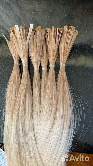 Волосы детские премиум в капсулах омбре