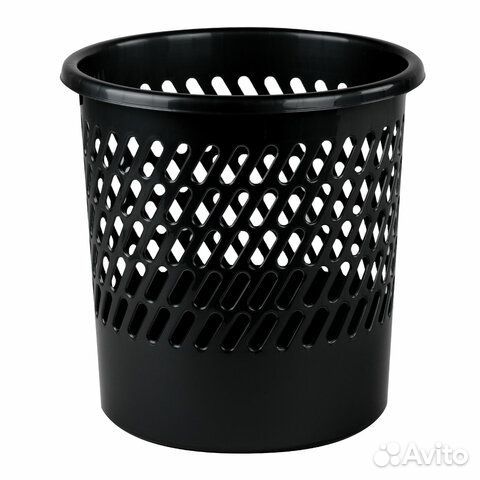 Корзина бумаг staff Basic сетчатая, 11 л, черная