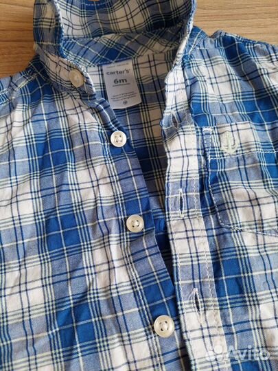 Рубашка carter's 6 месяцев