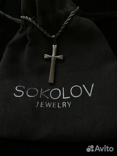 Цепочка с крестом sokolov