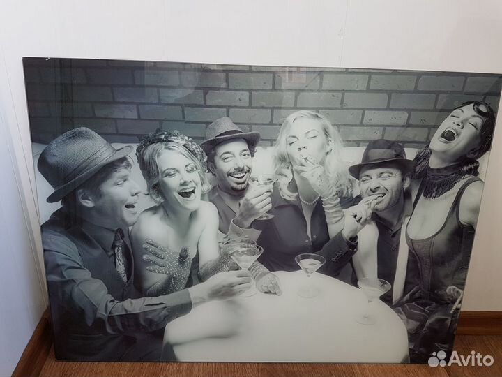 Картина на стекле лофт