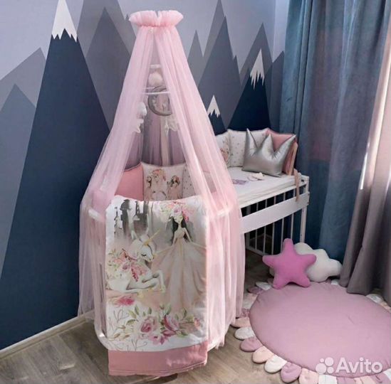 Бортики в детскую кроватку/подарок на выписку