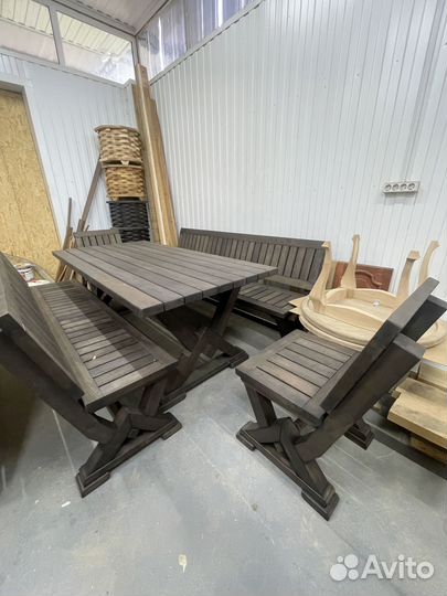 Мебель для беседки бани террасы