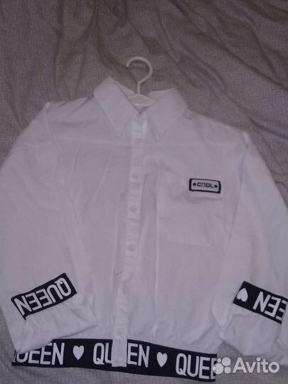 Блузка для девочки школьная