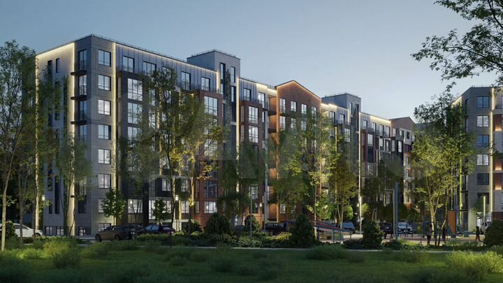 2-к. квартира, 66,5 м², 1/7 эт.