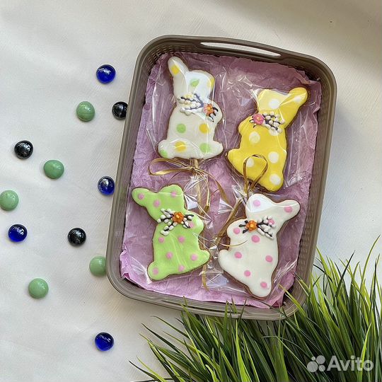 Пряники на Пасху, топперы для куличей