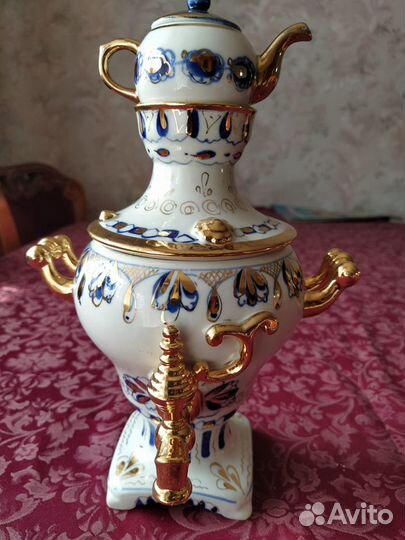 Самовар гжель СССР