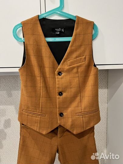 Костюм Nino kids 128 жилет и брюки с бабочкой